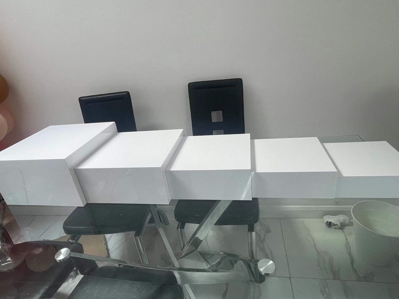 Set of 5 or 10 Food Display Stands, Acrylic Display Boxes, Acrylic Display Stands, Cake Display Stand, Catering Display, Buffet Risers